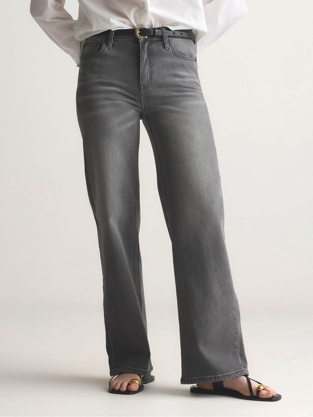 Quince Bella Stretch Relaxed Stonewashed Grey 29